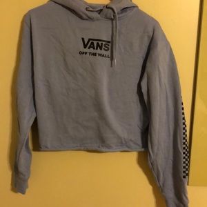 Purple vans cropped hoodie